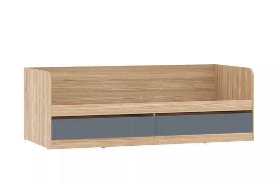 Кровать детская Элиот НМ 041.92 маренго, баунти песочный (спальное место 90 х 200)