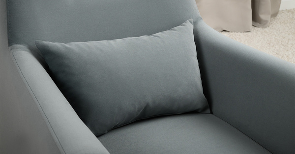 Кресло для отдыха Барселона ТК 673 велюр Diagonal 995 серо-голубой