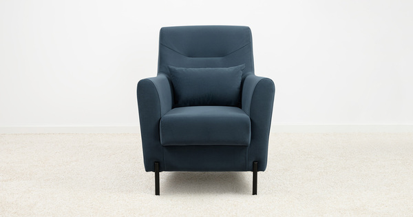 Кресло для отдыха Барселона ТК 674 велюр Diagonal 999 синий