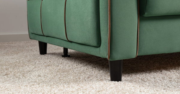 Диван-кровать прямой Черри ТД 288 велюр Irida 09 зеленый, Эвита шоколад бежево-коричневый