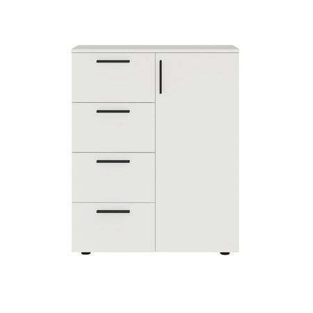 Гостиная Эйр композиция 2 белый PE шагрень, собирается на любую сторону