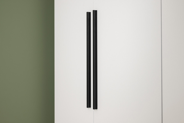 Шкаф для одежды Эйр 13.340 белый PE шагрень, собирается на любую сторону