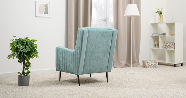 Кресло для отдыха Изабель ТК 736 велюр Романс минт ментоловый