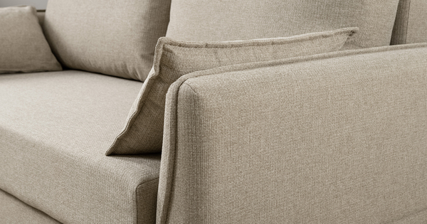 Диван-кровать прямой Макс ТД 286 жаккард Анри 04 бежевый