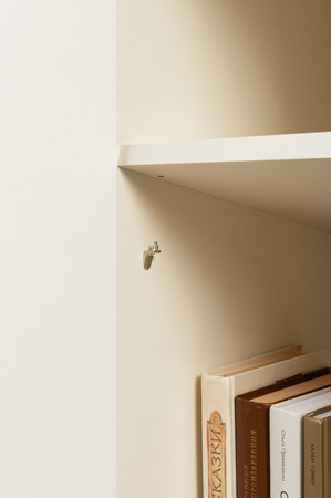 Шкаф-пенал Марион 16.333.01 слоновая кость С341 PE, слоновая кость 6898 ПВХ (собирается на любую сторону)