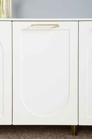 Тумба под ТВ Монтесито 16.66 Белый PE шагрень, белая шагрень 4101 ПВХ