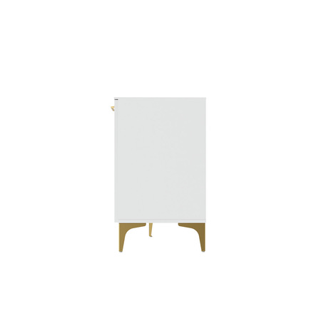 Тумба под ТВ Монтесито 16.67 Белый PE шагрень, белая шагрень 4101 ПВХ