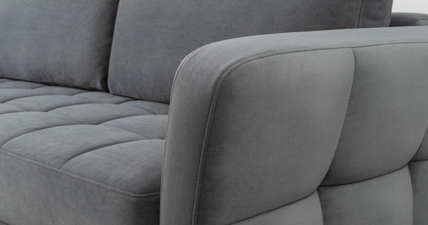 Диван-кровать прямой Невада ТД 571 велюр Vendetta 11 графитовый серый