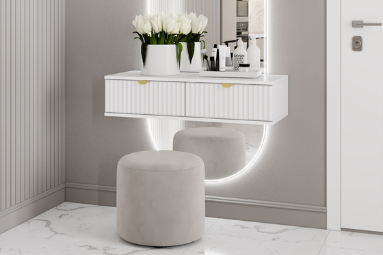 Тумба Дакота НМ 040.21 меренга, белый