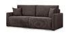 Диван-кровать прямой Оксфорд 711 композиция 3, Muza 06 темно-коричневый, модульная система
