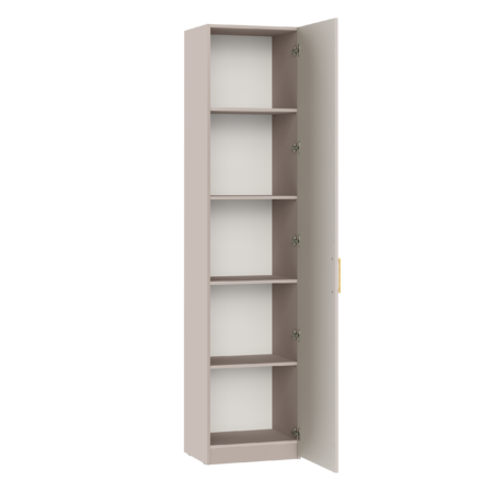 Гостиная Ричфорд композиция 2 без карнизов, кашемир 5981 BS, моно керамика D166-2 ПВХ, белый PE шагрень (собирается на любую сторону)