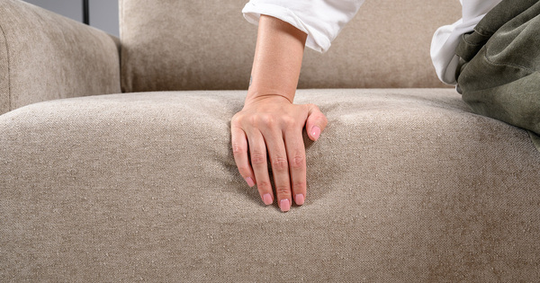 Диван-кровать прямой Тэдди 1502 композиция 1, букле Pique 006 бежевый, модульная система