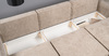 Диван-кровать угловой Тэдди 1502 композиция 3, букле Pique 006 бежевый, модульная система, сборка на любую сторону